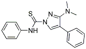 3-(DIMETHYLAMINO)-N,4-DIPHENYL-1H-PYRAZOLE-1-CARBOTHIOAMIDE Struktur