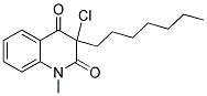 3-CHLORO-3-HEPTYL-1-METHYL-1,2,3,4-TETRAHYDROQUINOLINE-2,4-DIONE Struktur