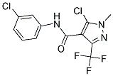 5-CHLORO-N-(3-CHLOROPHENYL)-1-METHYL-3-(TRIFLUOROMETHYL)-1H-PYRAZOLE-4-CARBOXAMIDE Struktur