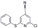 2-CHLORO-6-(PHENYLTHIO)ISONICOTINONITRILE Struktur