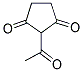 2-ACETYLCYCLOPENTANE-1,3-DIONE Struktur