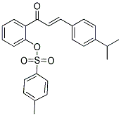 2-[3-(4-ISOPROPYLPHENYL)ACRYLOYL]PHENYL 4-METHYLBENZENE-1-SULFONATE Struktur