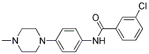 3-CHLORO-N-[4-(4-METHYLPIPERAZINO)PHENYL]BENZENECARBOXAMIDE Struktur