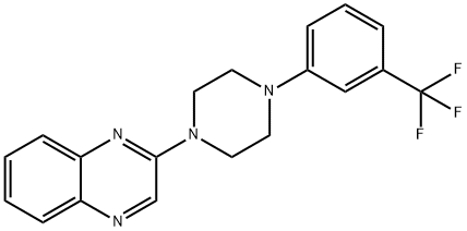 2-(4-[3-(TRIFLUOROMETHYL)PHENYL]PIPERAZINO)QUINOXALINE Struktur