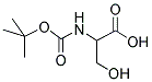 2-TERT-BUTOXYCARBONYLAMINO-3-HYDROXY-PROPIONIC ACID Struktur