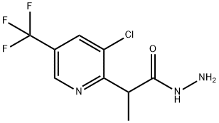 2-[3-CHLORO-5-(TRIFLUOROMETHYL)-2-PYRIDINYL]PROPANOHYDRAZIDE Struktur