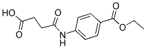 4-(3-CARBOXY-PROPIONYLAMINO)-BENZOIC ACID ETHYL ESTER Struktur