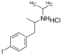 N-ISOPROPYL-P-IODOAMPHETAMINE HYDROCHLORIDE, [ISOPROPYLMETHYL-1,3-14C] Struktur