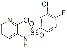 N1-(2-CHLORO-3-PYRIDYL)-3-CHLORO-4-FLUOROBENZENE-1-SULFONAMIDE Struktur