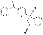 2-(4-BENZOYLPHENYL)-2-PHENYLPENTANEDINITRILE Struktur