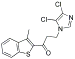 3-(4,5-DICHLORO-1H-IMIDAZOL-1-YL)-1-(3-METHYLBENZO[B]THIOPHEN-2-YL)PROPAN-1-ONE Struktur