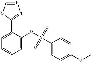 2-(1,3,4-OXADIAZOL-2-YL)PHENYL 4-METHOXYBENZENESULFONATE Struktur