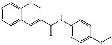 N-(4-METHOXYPHENYL)-2H-CHROMENE-3-CARBOXAMIDE Struktur