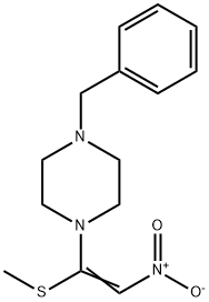 1-(4-BENZYLPIPERAZINO)-2-NITROVINYL METHYL SULFIDE Struktur