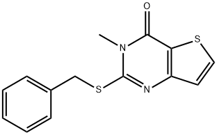 2-(BENZYLSULFANYL)-3-METHYLTHIENO[3,2-D]PYRIMIDIN-4(3H)-ONE Struktur