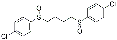 (4-CHLOROPHENYL)(4-[(4-CHLOROPHENYL)SULFINYL]BUTYL)OXO-LAMBDA4-SULFANE Struktur