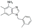 5,6-DIMETHYL-1-(2-METHYLBENZYL)-1H-1,3-BENZIMIDAZOL-4-AMINE Struktur