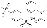 N-(1-ACETYL-2,3-DIHYDRO-(1H)-INDOL-7-YL)-4-(METHYLSULPHONYL)BENZENESULPHONAMIDE Struktur