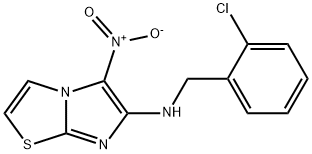 N-(2-CHLOROBENZYL)-5-NITROIMIDAZO[2,1-B][1,3]THIAZOL-6-AMINE Struktur