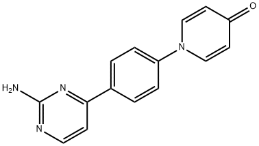 1-[4-(2-AMINO-4-PYRIMIDINYL)PHENYL]-4(1H)-PYRIDINONE Struktur