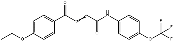 4-(4-ETHOXYPHENYL)-4-OXO-N-[4-(TRIFLUOROMETHOXY)PHENYL]-2-BUTENAMIDE Struktur