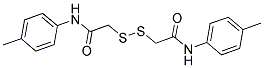 N1-(4-METHYLPHENYL)-2-([2-OXO-2-(4-TOLUIDINO)ETHYL]DITHIO)ACETAMIDE Struktur