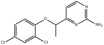 4-[1-(2,4-DICHLOROPHENOXY)ETHYL]-2-PYRIMIDINAMINE Struktur