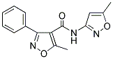 N-(5-METHYLISOXAZOL-3-YL)(5-METHYL-3-PHENYLISOXAZOL-4-YL)FORMAMIDE Struktur