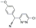 2-(6-CHLORO-3-PYRIDAZINYL)-2-(4-METHOXYPHENYL)ACETONITRILE Struktur