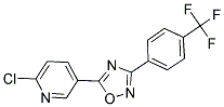 2-CHLORO-5-(3-[4-(TRIFLUOROMETHYL)PHENYL]-1,2,4-OXADIAZOL-5-YL)PYRIDINE Struktur