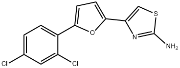 4-[5-(2,4-DICHLOROPHENYL)-2-FURYL]-1,3-THIAZOL-2-AMINE Struktur