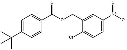 2-CHLORO-5-NITROBENZYL 4-(TERT-BUTYL)BENZENECARBOXYLATE Struktur