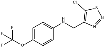 N-[(5-CHLORO-1,2,3-THIADIAZOL-4-YL)METHYL]-4-(TRIFLUOROMETHOXY)ANILINE Struktur