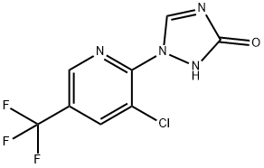 1-[3-CHLORO-5-(TRIFLUOROMETHYL)-2-PYRIDINYL]-1H-1,2,4-TRIAZOL-3-OL Struktur