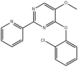 4-(2-CHLOROPHENOXY)-2-(2-PYRIDINYL)-5-PYRIMIDINYL METHYL ETHER Struktur