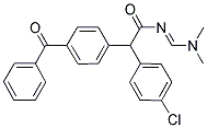 2-(4-BENZOYLPHENYL)-2-(4-CHLOROPHENYL)-N-[(DIMETHYLAMINO)METHYLENE]ACETAMIDE Struktur