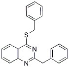 2-BENZYL-4-(BENZYLSULFANYL)QUINAZOLINE Struktur