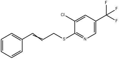 3-CHLORO-2-[(3-PHENYL-2-PROPENYL)SULFANYL]-5-(TRIFLUOROMETHYL)PYRIDINE Struktur