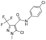 5-CHLORO-N-(4-CHLOROPHENYL)-1-METHYL-3-(TRIFLUOROMETHYL)-1H-PYRAZOLE-4-CARBOXAMIDE Struktur