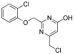 6-(CHLOROMETHYL)-2-[(2-CHLOROPHENOXY)METHYL]PYRIMIDIN-4-OL Struktur