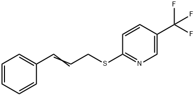 2-[(3-PHENYL-2-PROPENYL)SULFANYL]-5-(TRIFLUOROMETHYL)PYRIDINE Struktur