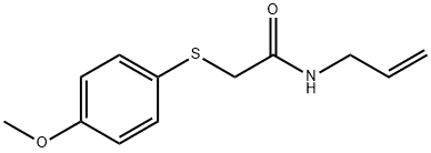 N-ALLYL-2-[(4-METHOXYPHENYL)SULFANYL]ACETAMIDE Struktur