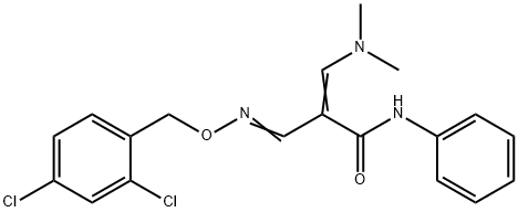 2-(([(2,4-DICHLOROBENZYL)OXY]IMINO)METHYL)-3-(DIMETHYLAMINO)-N-PHENYLACRYLAMIDE Struktur