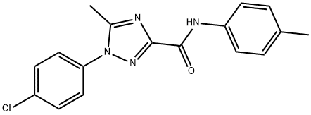 1-(4-CHLOROPHENYL)-5-METHYL-N-(4-METHYLPHENYL)-1H-1,2,4-TRIAZOLE-3-CARBOXAMIDE Struktur