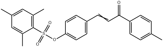 4-[3-(4-METHYLPHENYL)-3-OXO-1-PROPENYL]PHENYL 2,4,6-TRIMETHYLBENZENESULFONATE Struktur