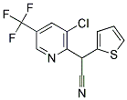 2-[3-CHLORO-5-(TRIFLUOROMETHYL)-2-PYRIDINYL]-2-(2-THIENYL)ACETONITRILE Struktur