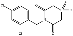 4-(2,4-DICHLOROBENZYL)-1LAMBDA6,4-THIAZINANE-1,1,3,5-TETRAONE Struktur