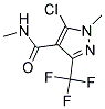 5-CHLORO-N,1-DIMETHYL-3-(TRIFLUOROMETHYL)-1H-PYRAZOLE-4-CARBOXAMIDE Struktur