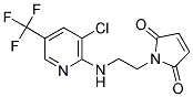 1-(2-([3-CHLORO-5-(TRIFLUOROMETHYL)-2-PYRIDINYL]AMINO)ETHYL)-1H-PYRROLE-2,5-DIONE Struktur