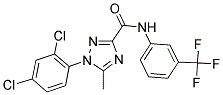 1-(2,4-DICHLOROPHENYL)-5-METHYL-N-[3-(TRIFLUOROMETHYL)PHENYL]-1H-1,2,4-TRIAZOLE-3-CARBOXAMIDE Struktur